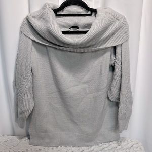 Topshop Grey Cowl Neck Sweater size 6 small
